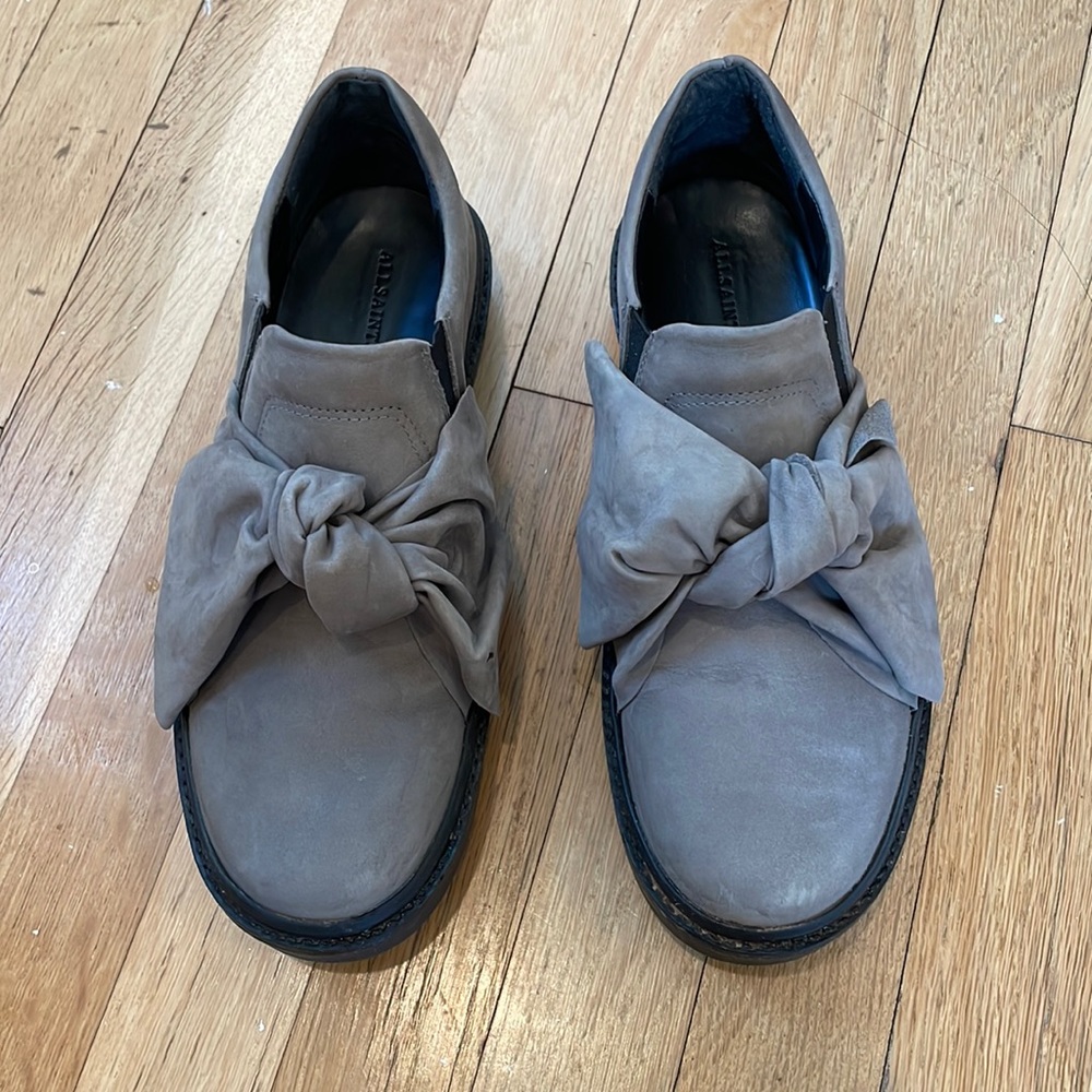 All Saints Leather Slip on shoes